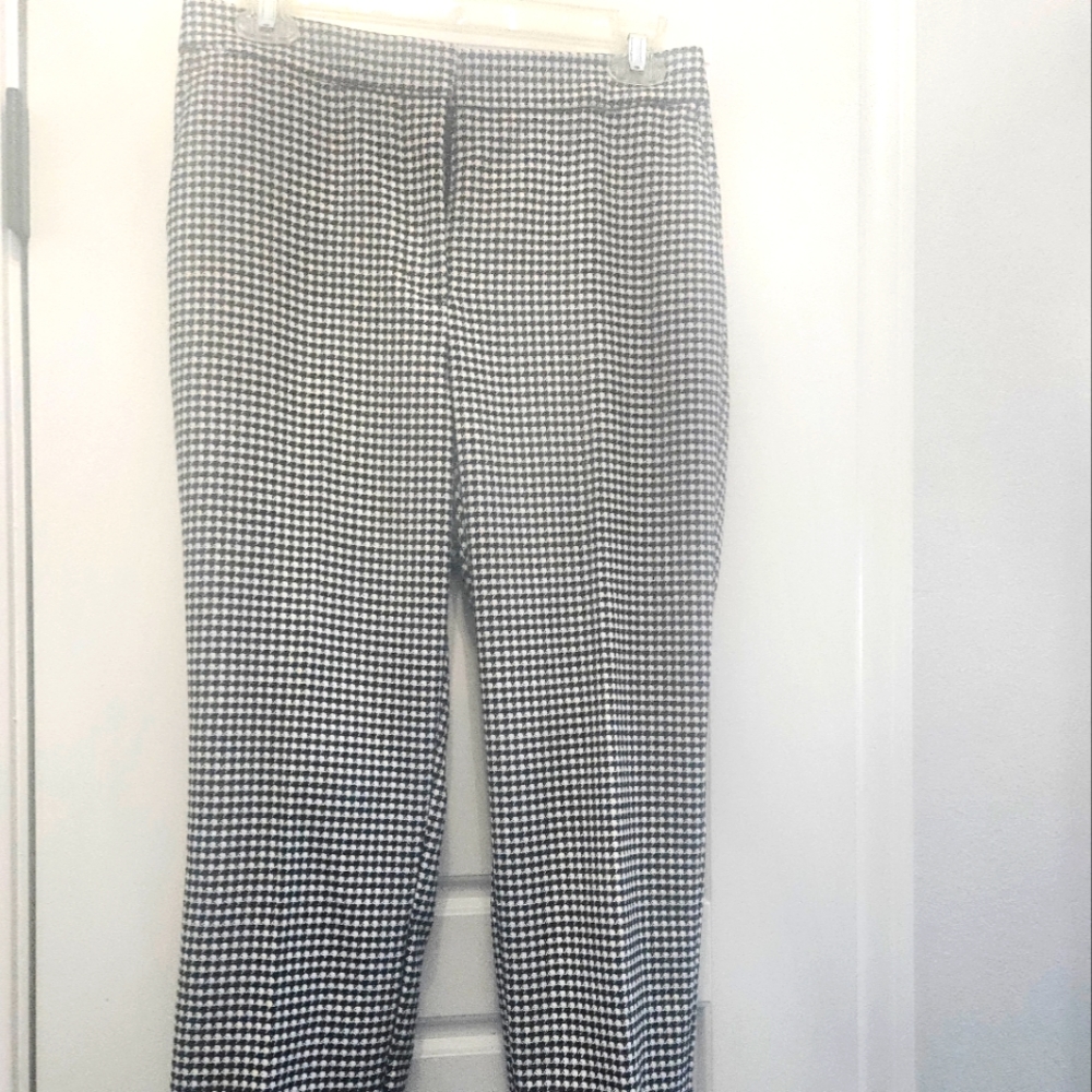 Ann Taylor Houndstooth cuffed pants